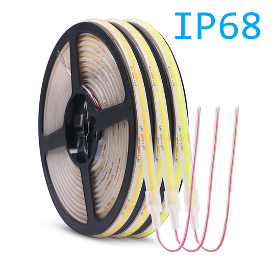 12V 24V COB LED Strip Light IP68 IP67 Flexible Led Lamp