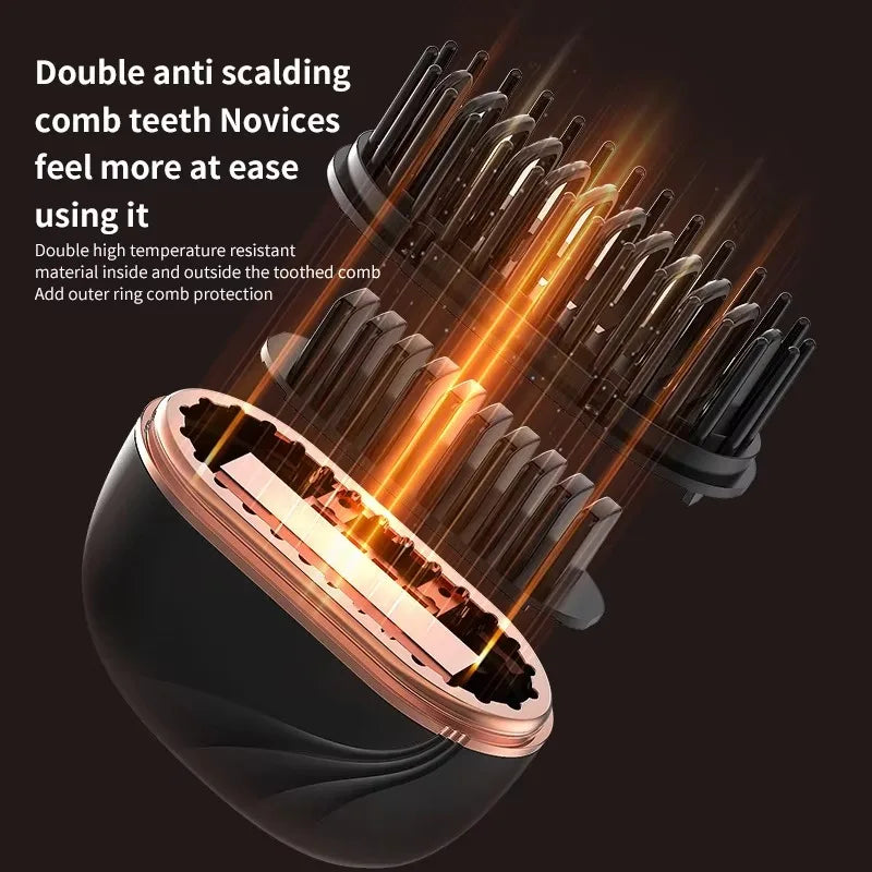 Wireless Hair Straightener Brush 2 in 1, Cordless Straightening