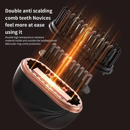 Wireless Hair Straightener Brush 2 in 1, Cordless Straightening