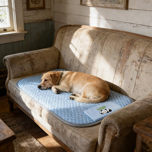 Dog Cooling Mat Made From Ice-bean-textured Fabric