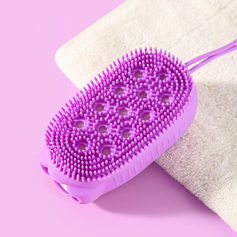 Double Side Silicone Bubble Bath Body Brush