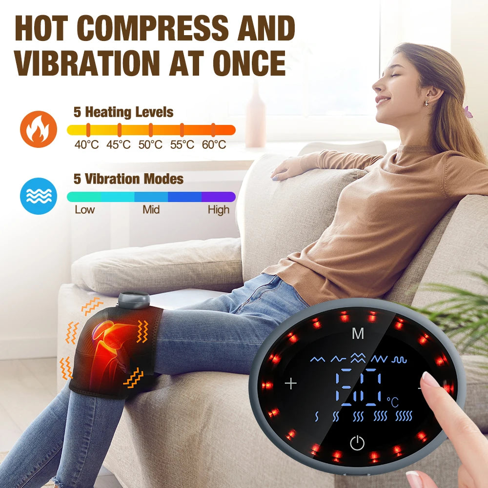 3 in 1 Cordless Thermal Knee Pad Knee Shoulder Massager