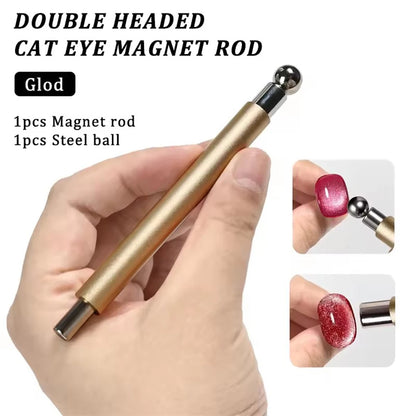 3 In 1 Dual Headed Cat Eye Nail Art Magnetic Stick
