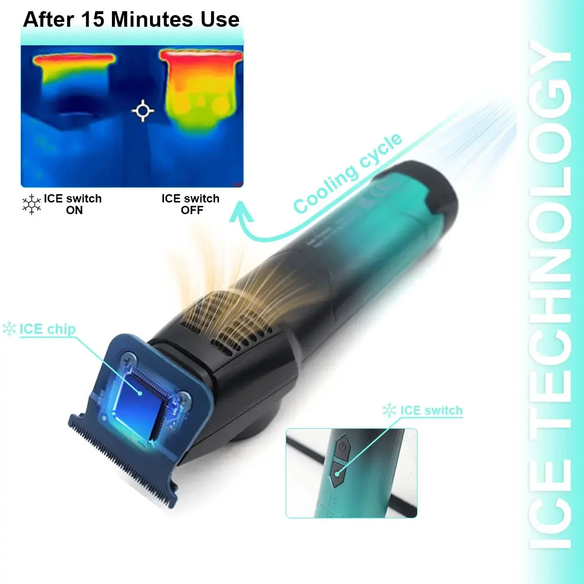 VGR V-946 Professional Ice Tech Hair Trimmer DLC Blade