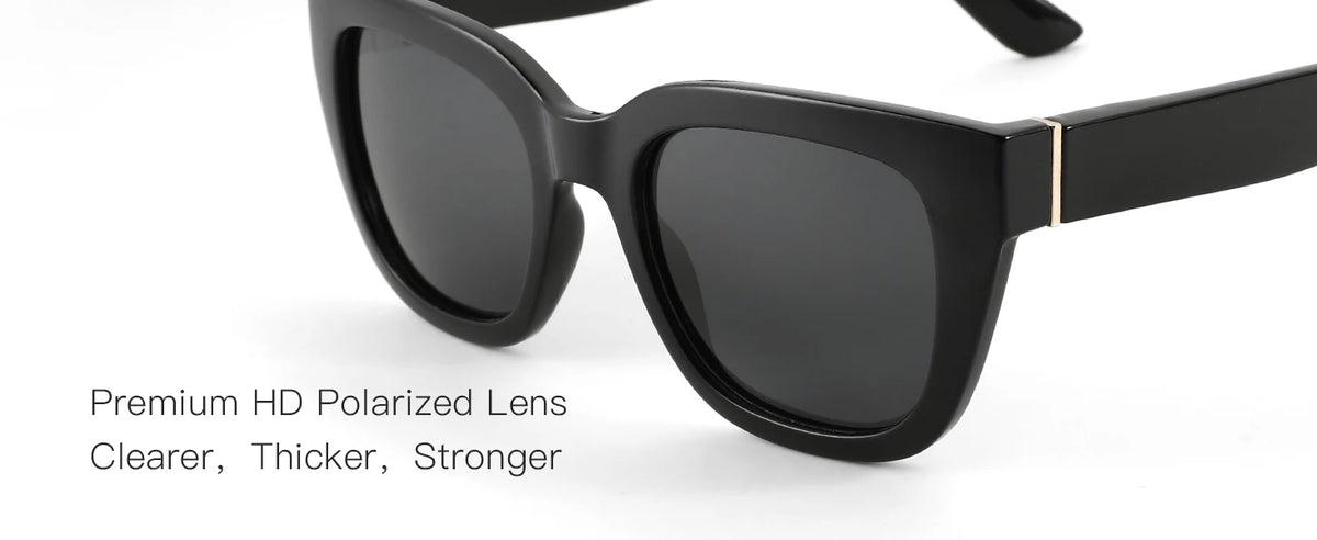 Retro Square Polarized Sunglasses for Women Vintage Sun Glasses