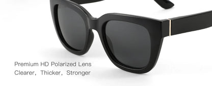 Retro Square Polarized Sunglasses for Women Vintage Sun Glasses