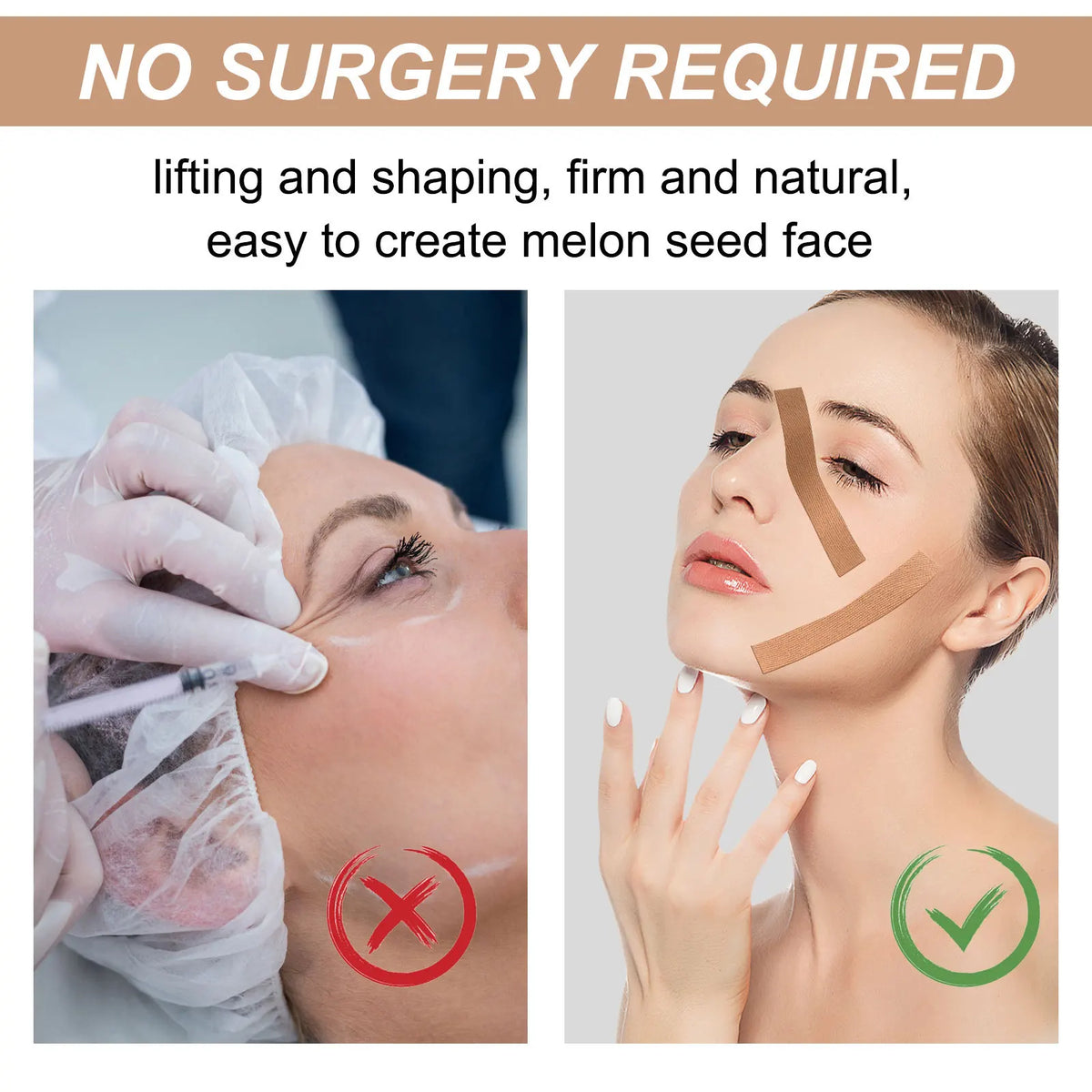 Instant Facial Myofascial Lift Tape Skin Lifting Removal Sticker