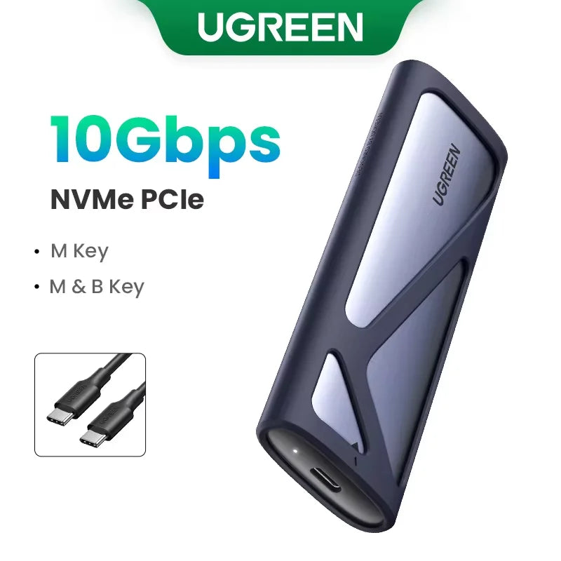 UGREEN M2 SSD Case NVME SATA Dual Protocol M.2 to USB Type C