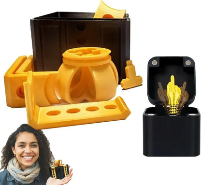 The Annoying Present with Middle Finger in A Box Gift Box