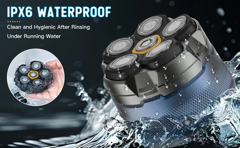 Electric Head Shavers for Bald Men 6D Magnetic Razor