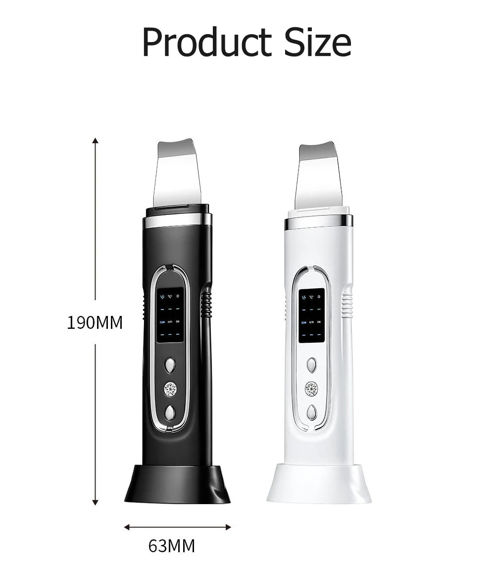 Ultrasonic Skin Scrubber Electric Facial Cleansing Pore