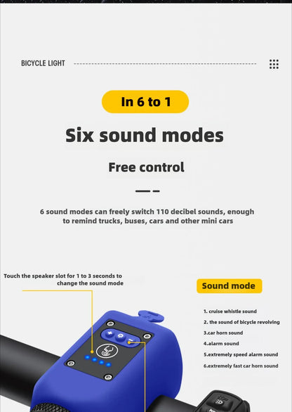 Electric Bicycle Horn Loud Bike Bell for Kids