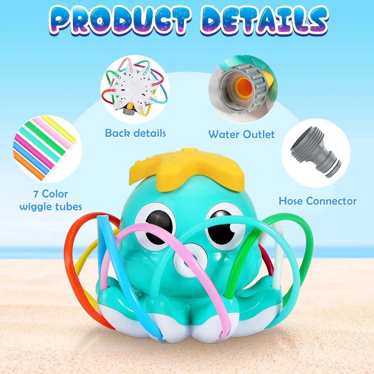 Water Spray Toy Hydrant Sprinkler Outdoor Backyard Garden Toys