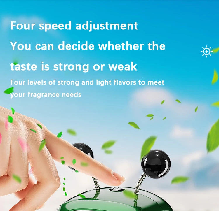 Smart Car Air Freshener AI Rechargeable Car Aroma Diffuser