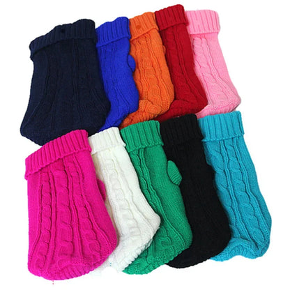 Dog Winter Clothes Knitted Pet Clothes Pet Sweater