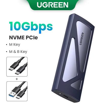 UGREEN M2 SSD Case NVME SATA Dual Protocol M.2 to USB Type C