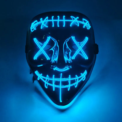 Halloween Party Supplies Luminous LED Purge Mask