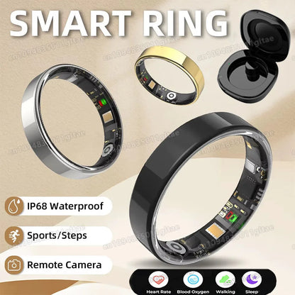 New Smart Ring Heart Rate Blood Pressure Sleep Monitoring