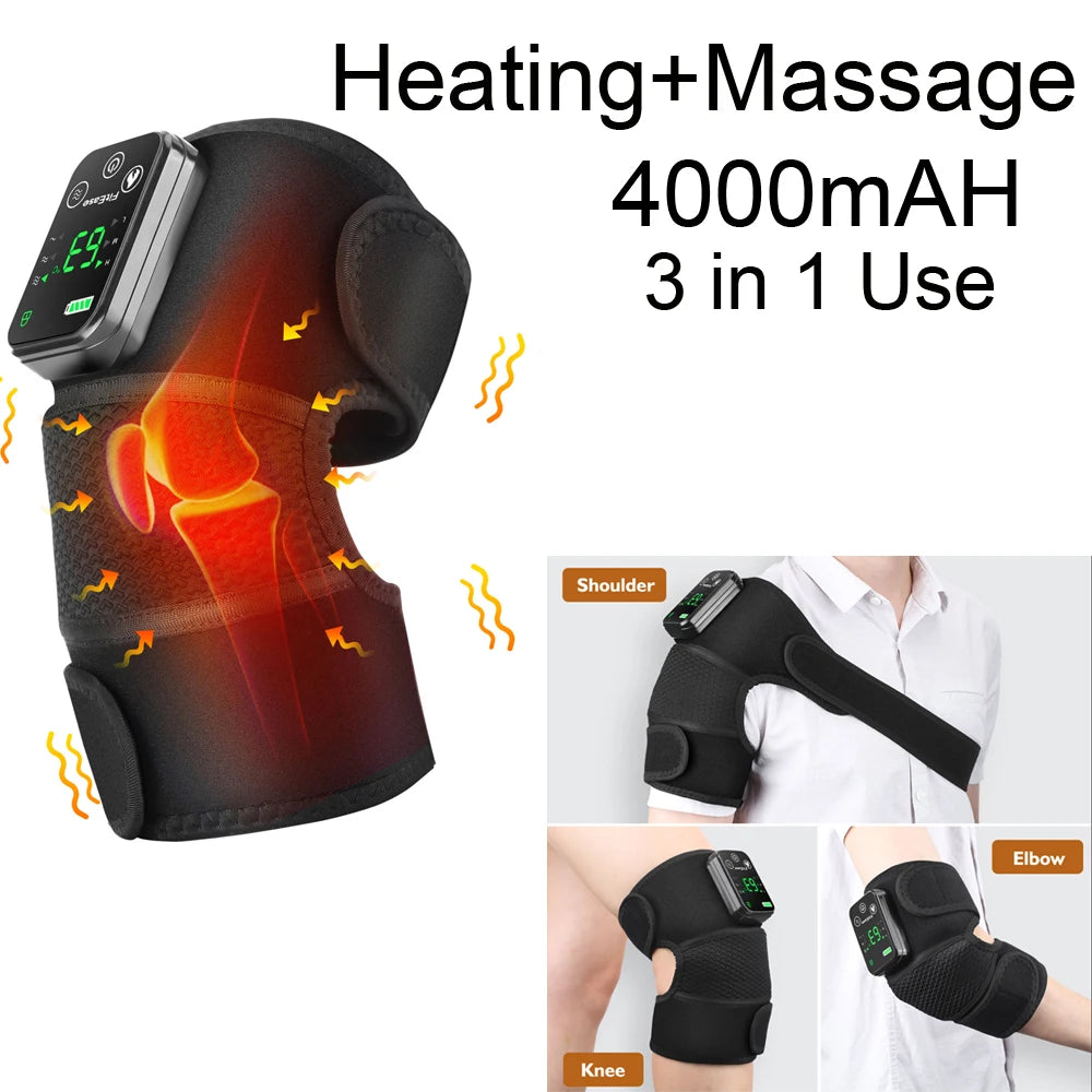 Electric Shoulder Massager Heating Pad Vibration Massage