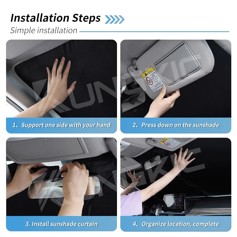 Magnetic Car Sunshade For Fiat Front Windshield Curtain