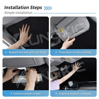Magnetic Car Sunshade For Fiat Front Windshield Curtain