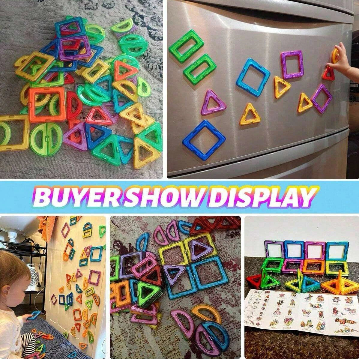 Magnetic Building Blocks DIY Learning Educational Magnet Toys