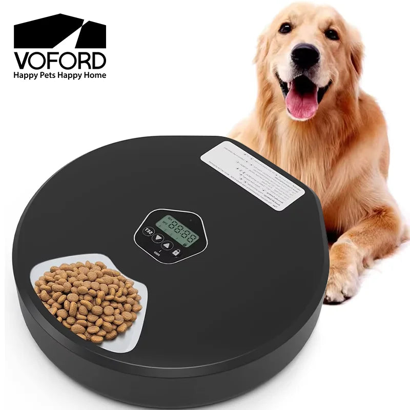 Smart Pet Feeder 5-Meal Timer Dispenser Automatic