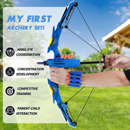 Kids Soft Dart Archery Set with LED Lights Sports