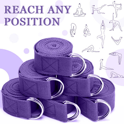 Yoga Strap Cotton Exercise Yoga Belt Adjustable