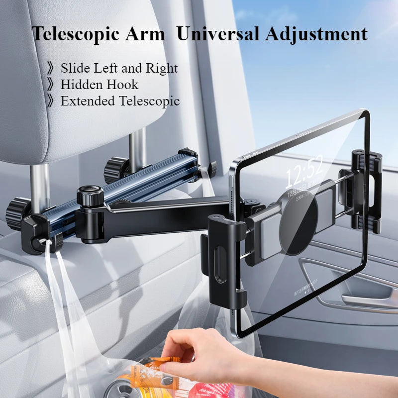 Easy Car Headrest Tablet Holder Mount Back Seat