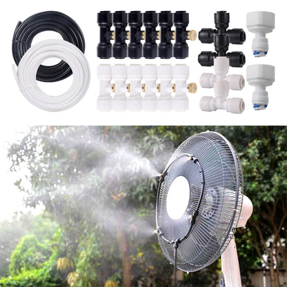 Outdoor Misting Cooling System Garden Patio
