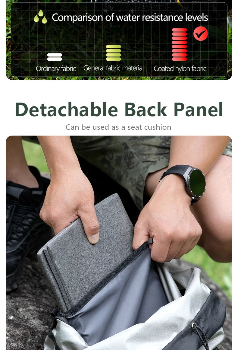 Camping Backpack 25+10L Large Capacity Travel Bag Outdoor