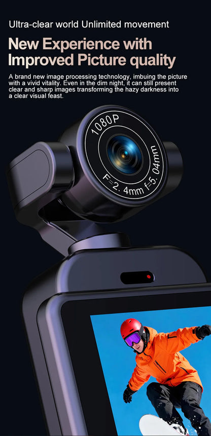 Lenovo 360° Handheld Chest Mount Action Cam 1080P HD