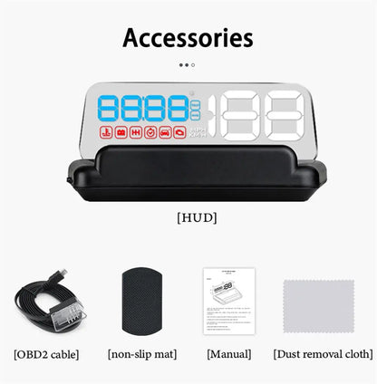Gauge Display Car Head Up LCD Car Digital Odometer