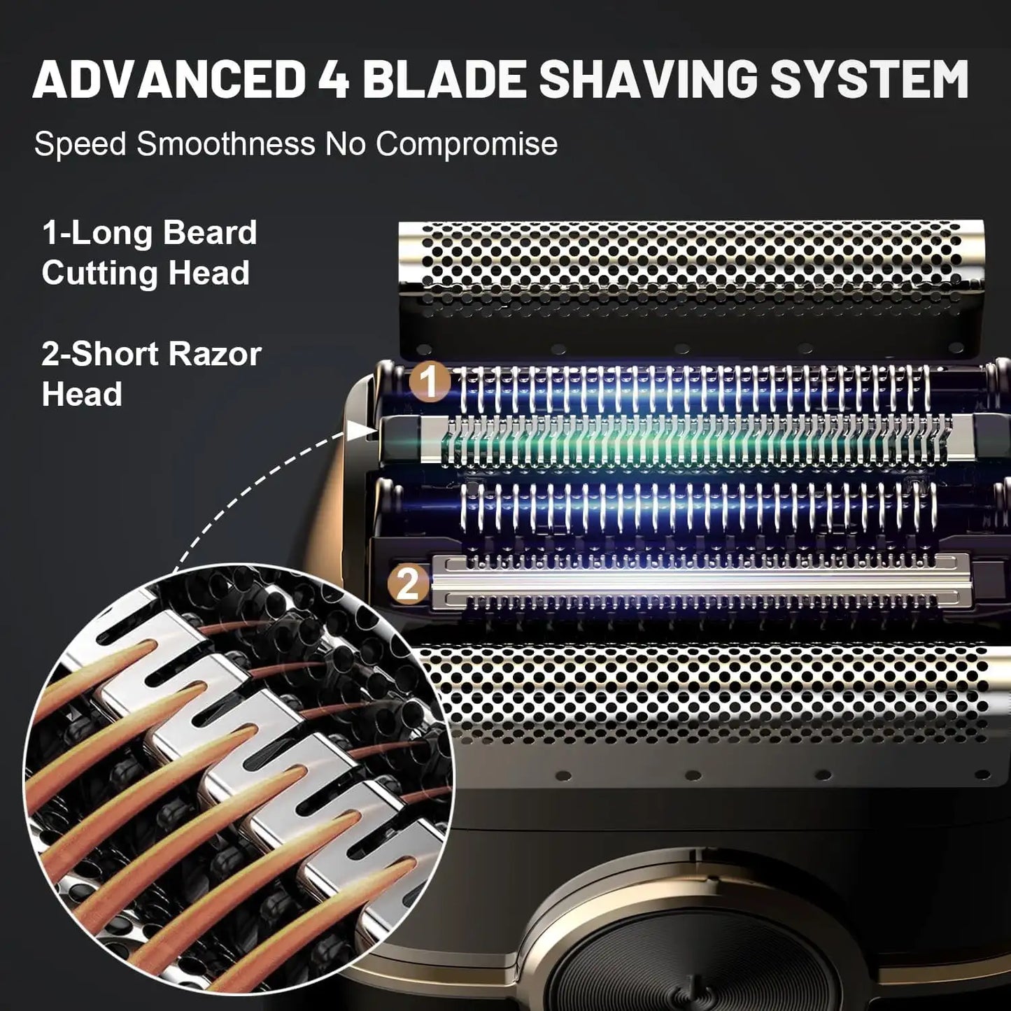 Sweker Electric Razor for Men 4 Blades Shaver