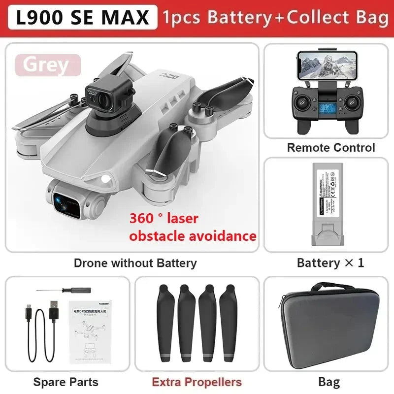 L900 Pro SE MAX GPS Drone 4K Professional Dual HD Camera