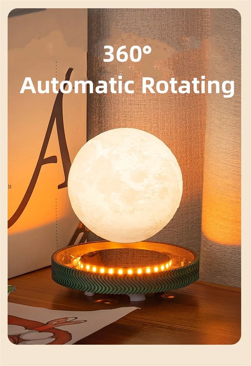 Magnetic Levitating Bulb Saturn Moon Lamp Levitating  Table Lamp