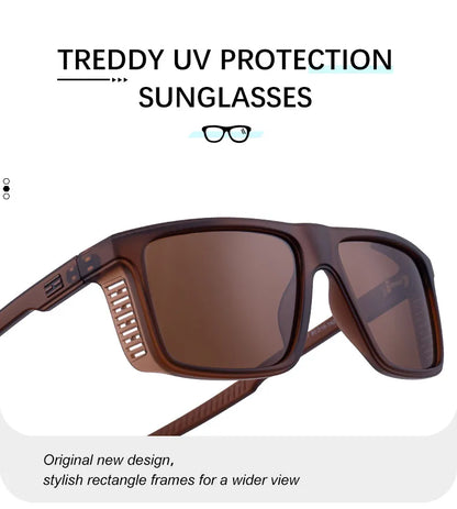 Vintage Polarized Sunglasses Men Fashion Square Eyewear