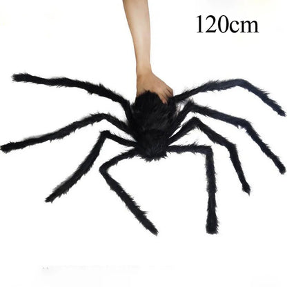 Halloween Plush Simulation Spider Colorful Black Ghost House