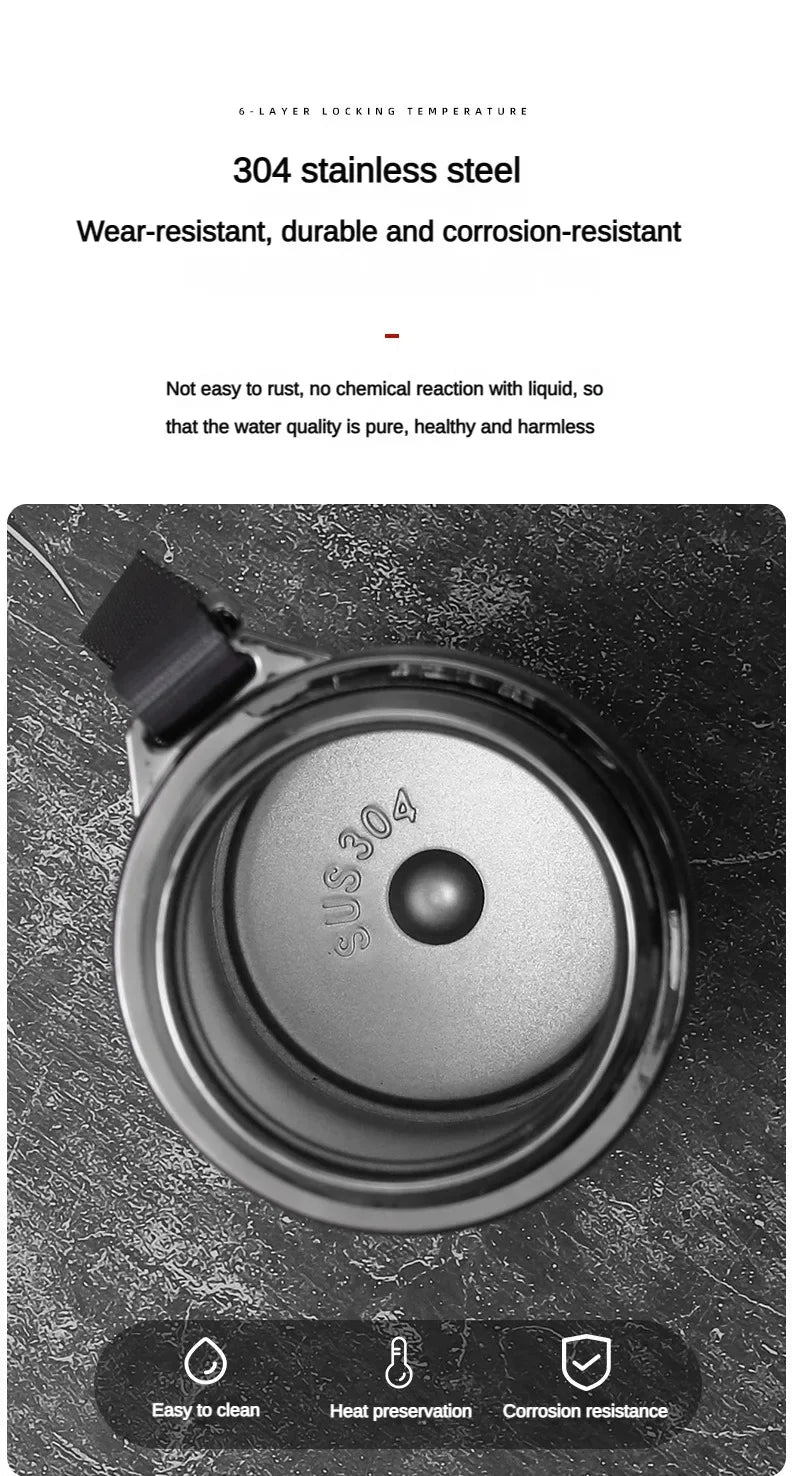 Stainless Steel Thermos Bottle with LED Temperature Bottle