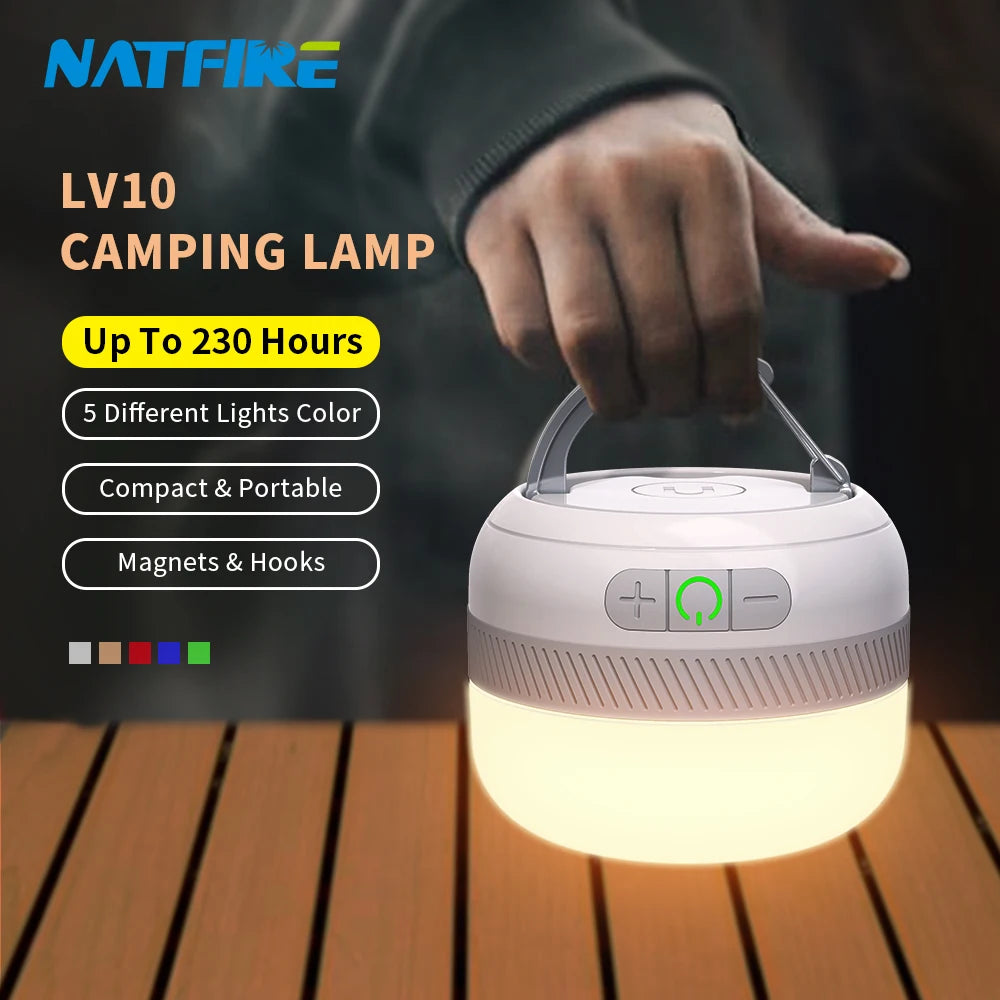 LV10 Outdoor LED Camping Flashlight Rechargeable