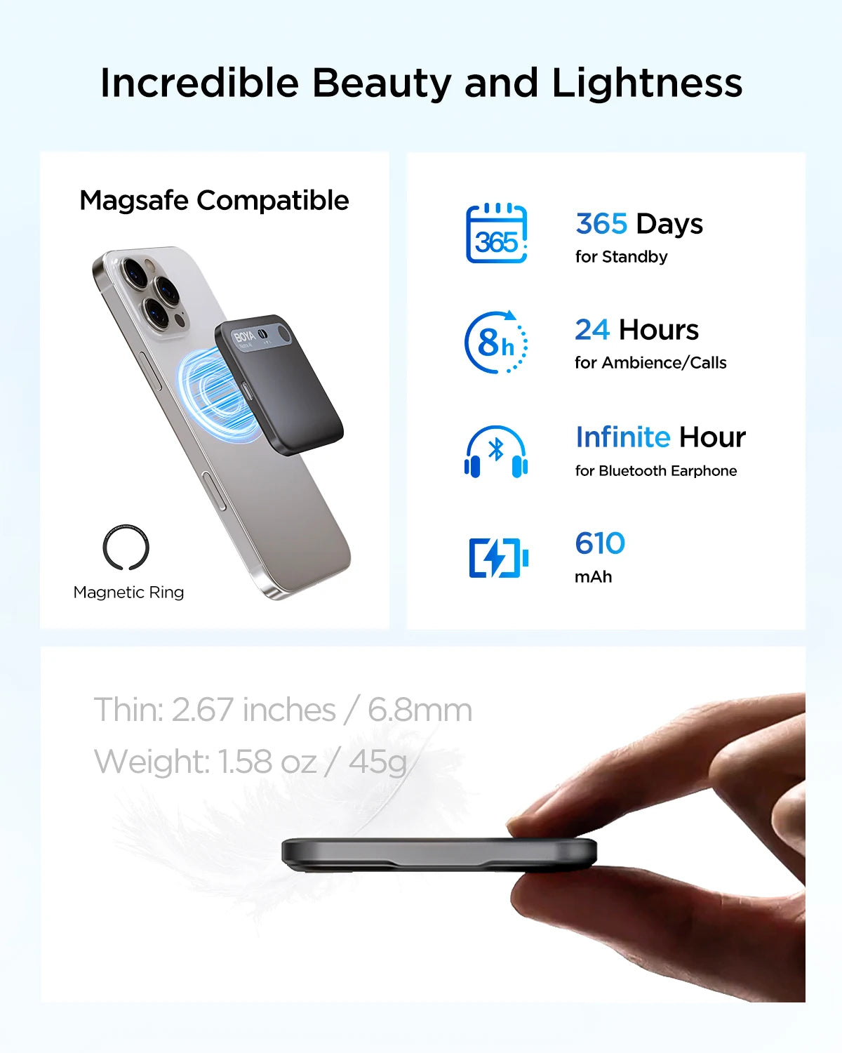 BOYA Notra AI Recording - Smart Voice Activated Recorder