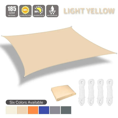 Sun Shade Sail Waterproof Outdoor Square Rectangle Garden