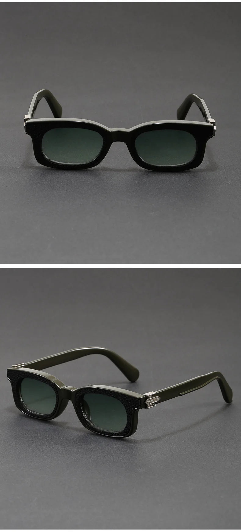 New Fashion Vintage Rectangle Frame Sunglasses Men