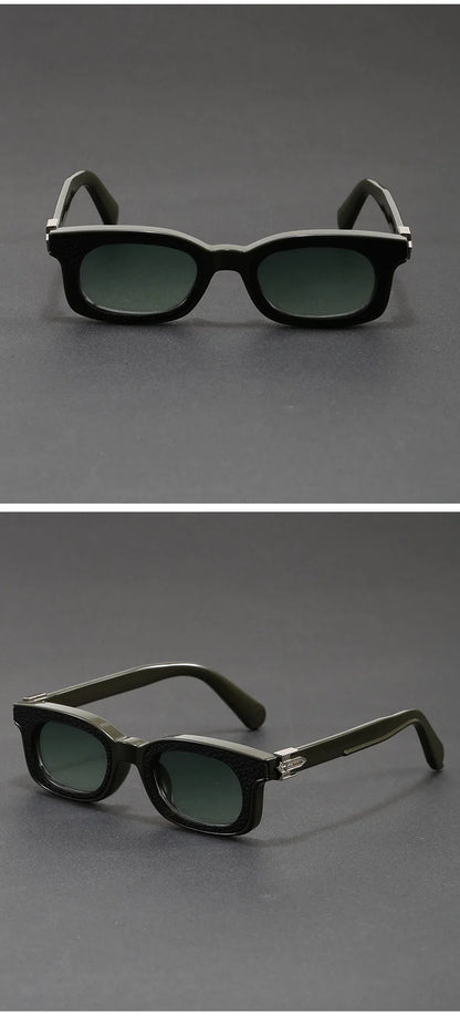 New Fashion Vintage Rectangle Frame Sunglasses Men