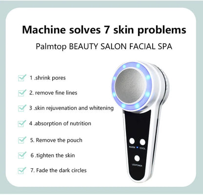 Hot Cold Hammer Cryotherapy Face Care Device Blue Photon