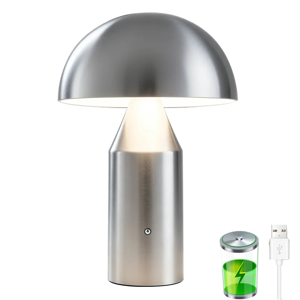 Metal Mushroom Table Lamp Modern Decoration Desk Lamp