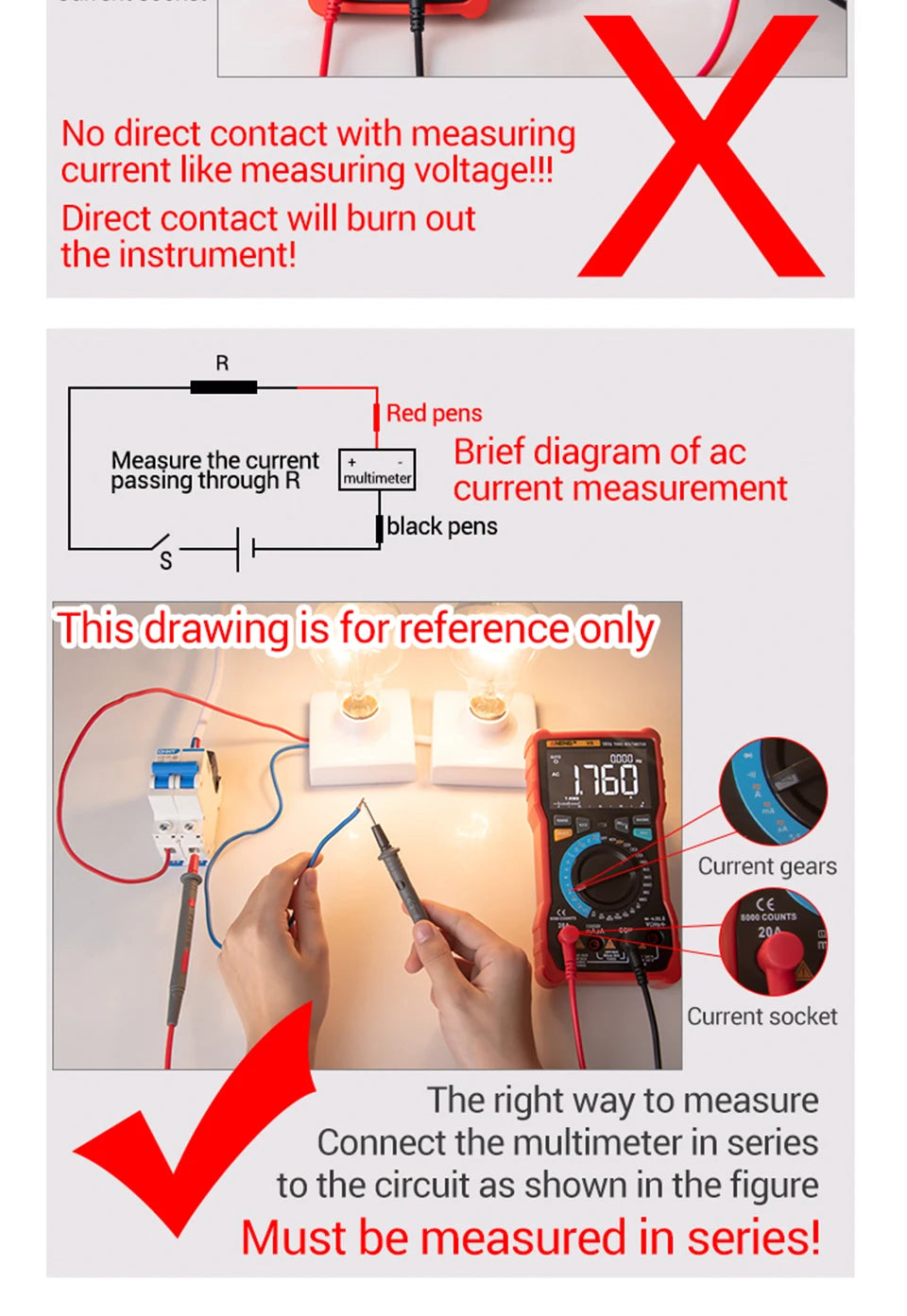681 Rechargeable Digital Professional Multimeter Voltage Tester