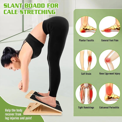 Foldable Wooden Incline Board Adjustable Calf Ankle Stretcher