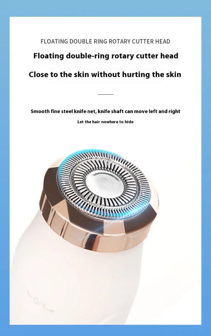 Electric Hair Trimmers for Women Waterproof Razor Painless